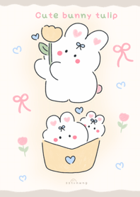 Cute bunny tulip   :) :)