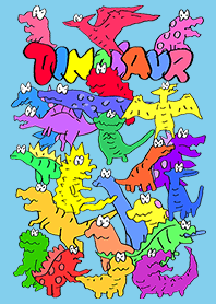 Dinosaur toy talk/sky blue.