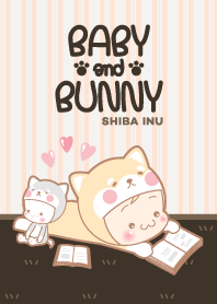 Baby and Bunny : Shiba Inu