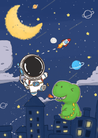 Baby Dino Vs Astronaut