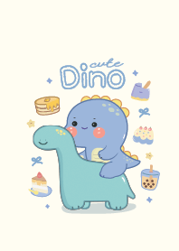Dinosaur cute love sweet! (blue)