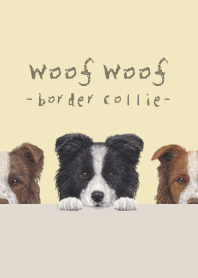 Woof Woof - Border Collie - CREAM YELLOW