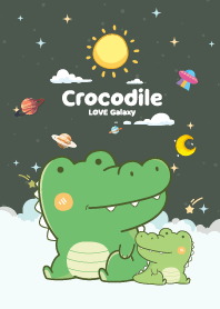 Crocodile Chic Cloud Midnight Green