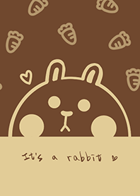 Bunny and Carrot J-Dark Brown (Be5)
