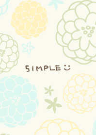 Handwritten flower gentle color12 Japan