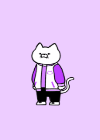 Stadium jacket cat(pastel colors08)