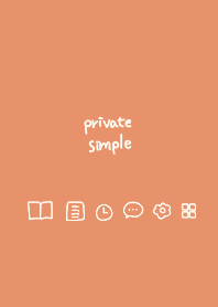 Private simple -mandarin orange-