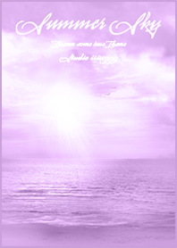 Sunset beach purple