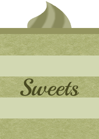 Sweets 002-2 (Matcha cake/White D)