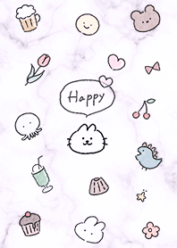 Loose cat and marble purple14_2