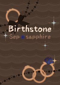 Birthstone ring (Sep) + orange [os]