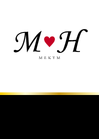 Love Initial M&H イニシャル