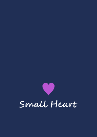 Small Heart *Navy Purple 14*