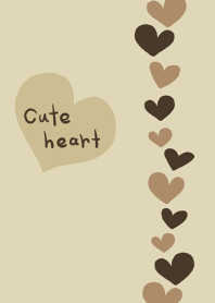 ブラウンカラー・ハート