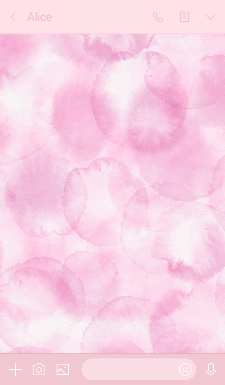 スマイル-水彩ピンク色28-