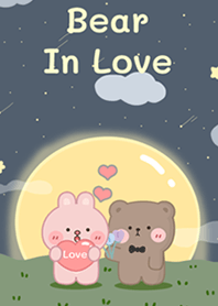 Bear In Love under light moon!