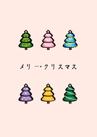 เรียบง่ายน่ารักต้นคริสต์มาส-ซากุระสีชมพู