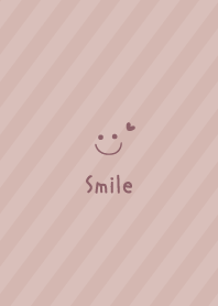 Smile Heart =Dullness Pink= Stripe2