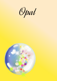 October birthstone.Opal & Crystal.y