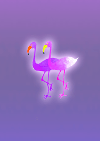 Simple Flamingo Amethyst