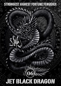 Jet black dragon Lucky 06