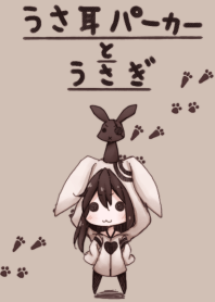 girl&rabbit