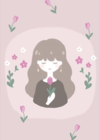 Tulips and girls1.