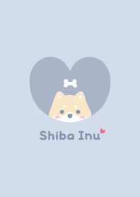 Shiba Inu2 Bone - blue