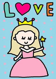 Princess right blue dot