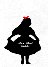 Silhouette of Alice in Wonderland