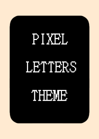 PIXEL LETTERS THEME[BLACK]-LIGHT PINK