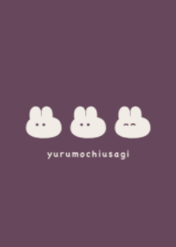 cute mochi rabbit.(dusty color7-09)