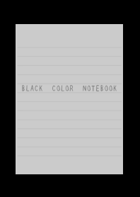 BLACK COLOR NOTEBOOK/GRAY