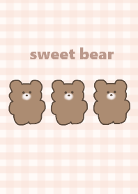 sweet bear -ivory rosepink-