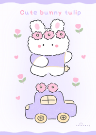 Cute bunny tulip  ^_^