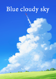Blue cloudy sky