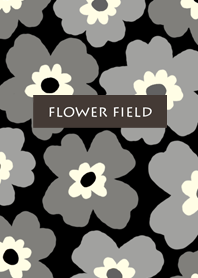 black-flower field-simple