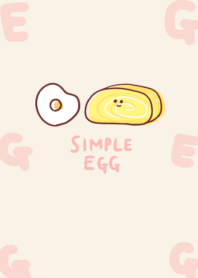 簡單的 煎雞蛋 煎雞蛋 淺褐色的