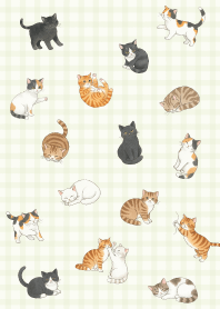 Cute cats plaid7