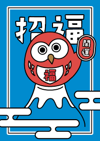 Lucky Owl. Mt.Fuji / POP / Blue ver.