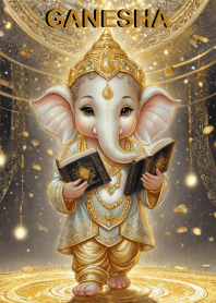 Gold Ganesha=Wealth And Rich Theme