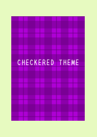 PURPLE CHECKERED THEMEj-YELLOW GREEN