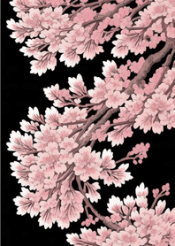 Ukiyo-e Sea Tiger Sakura kSwg