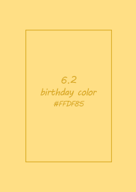 birthday color - June 2