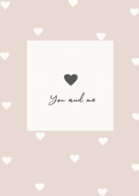 pattern_heart /beige gray