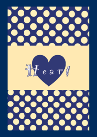 navy-colored heart