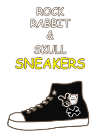 Rock rabbit and skull,sneakers