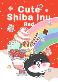 misty cat-Shiba Inu black galaxy  red