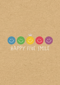 HAPPY CROWN SMILE 4 -5color KRAFT-