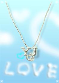 イニシャル Y&J(ブルー2)左側